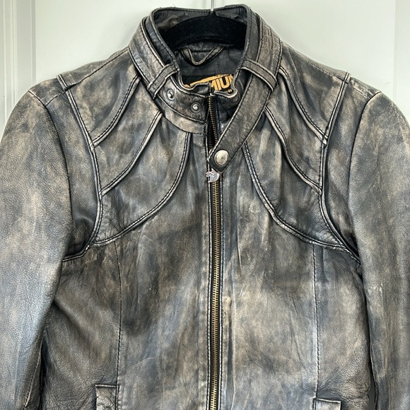 Tom Tailor Leather Bomber Jacket - Picture 2 of 9